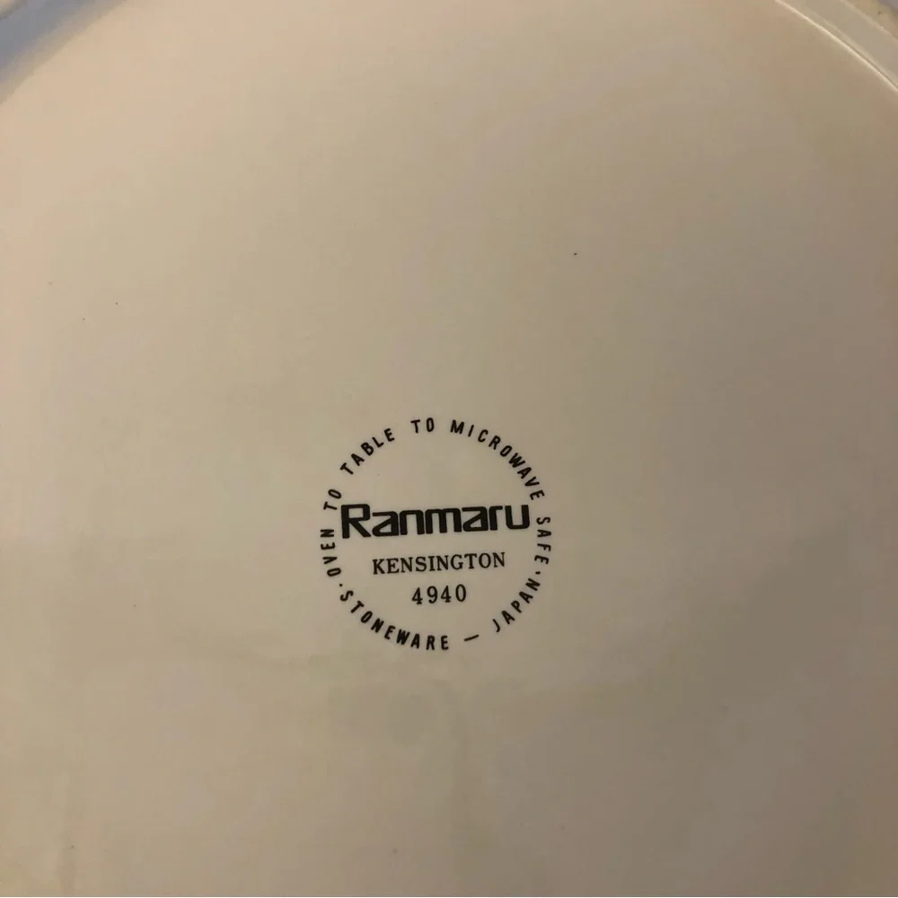 Vintage Ranmaru Kensington 4940 Table To Microwave Japan Plates Set Of Four - Picture 5 of 6